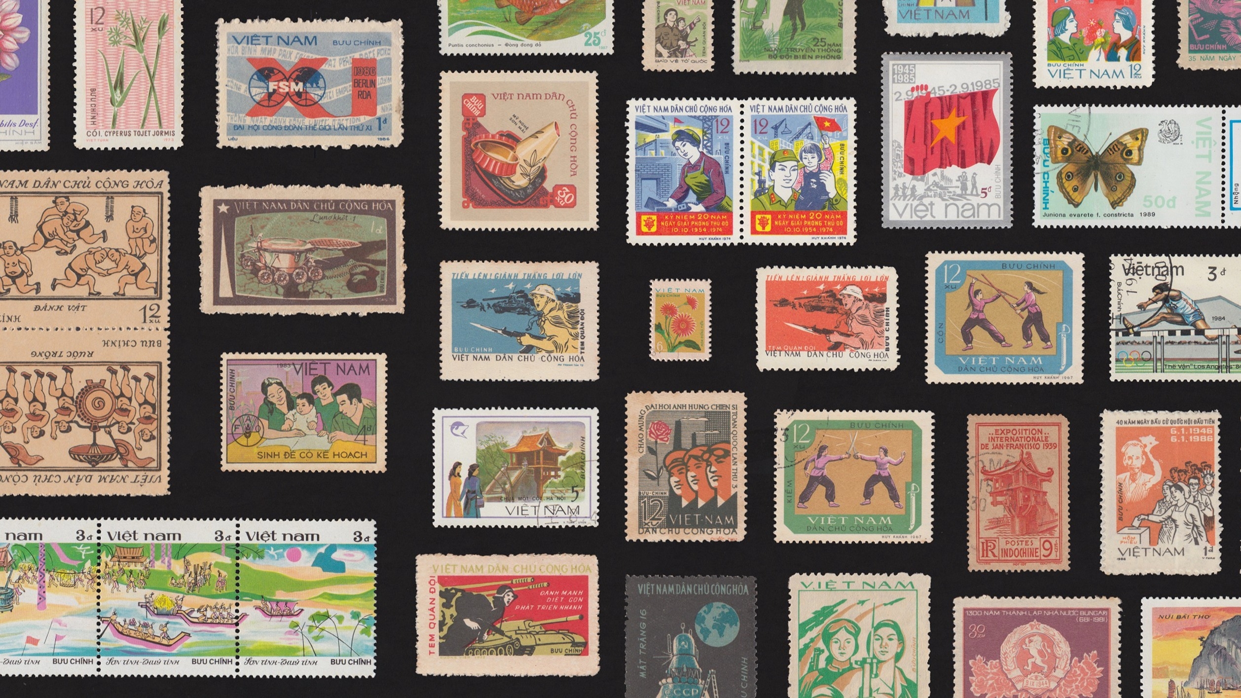 A Nation Remembered In Stamps: The Bưu Hoa Archival Project