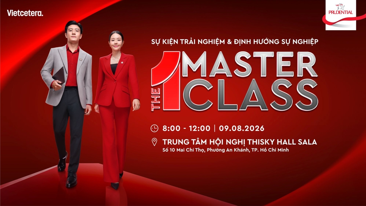 The 1 MasterClass: Sự kiện Trải nghiệm & Định hướng Sự nghiệp chính thức mở đăng ký