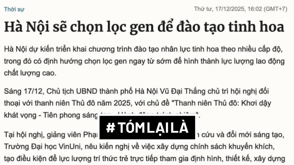 “Chọn lọc gen” và “đào tạo tinh hoa” liên quan gì đến thuyết ưu sinh?