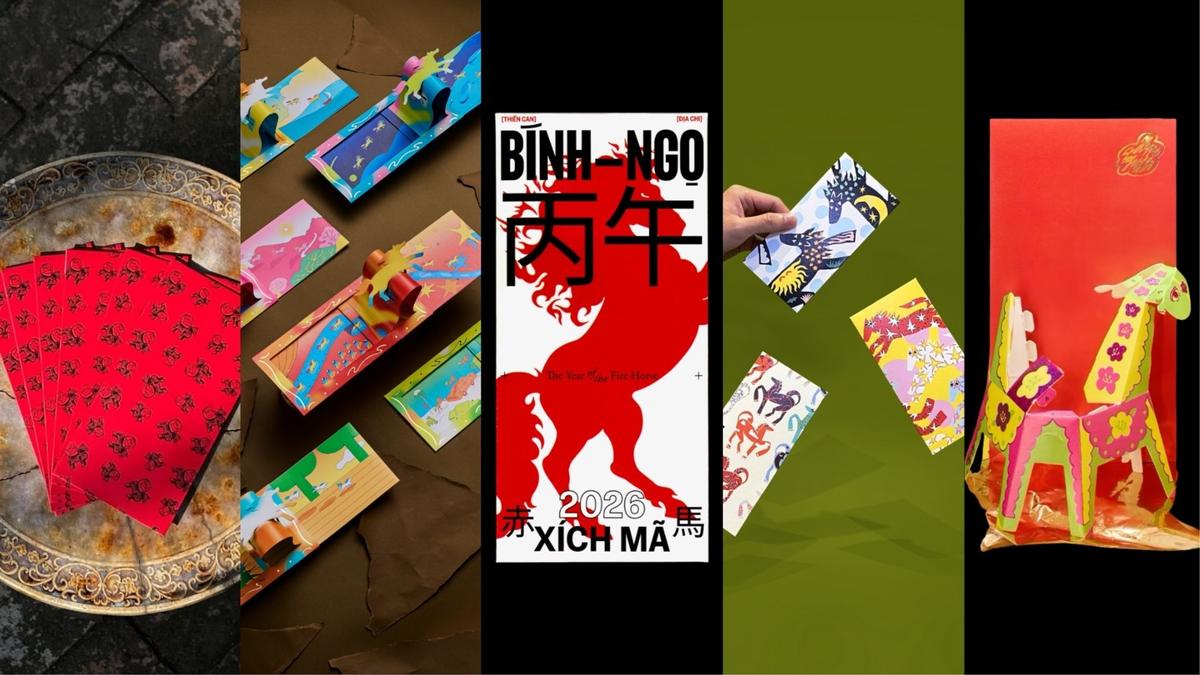 Hình tượng con ngựa trong lì xì: 5 diễn giải từ các nhà thiết kế Việt