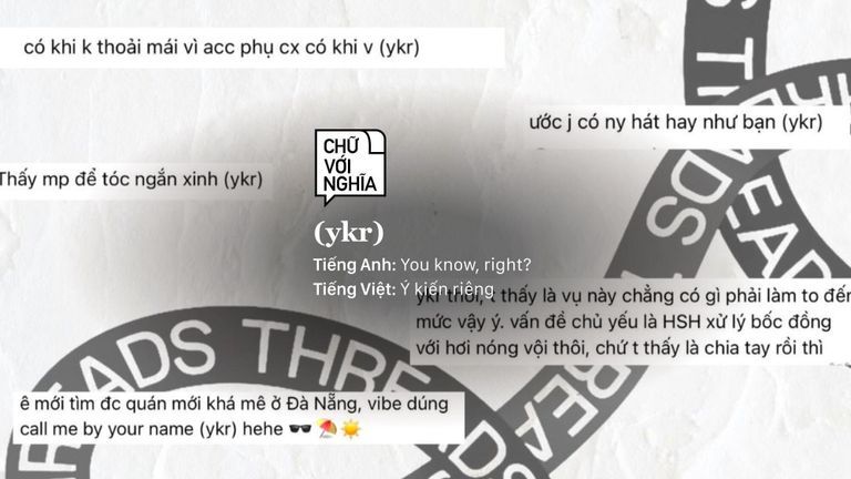 Ykr là gì mà khiến ai cũng muốn nêu ý kiến riêng?