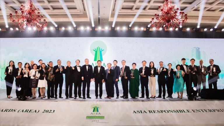Lễ trao giải các doanh nghiệp chiến thắng giải thưởng AREA năm 2023.
