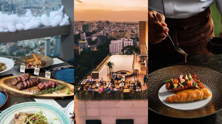 These all-encompassing restaurants offer an experience that combines the pleasures of dining with the magnificent backdrop of the city. 