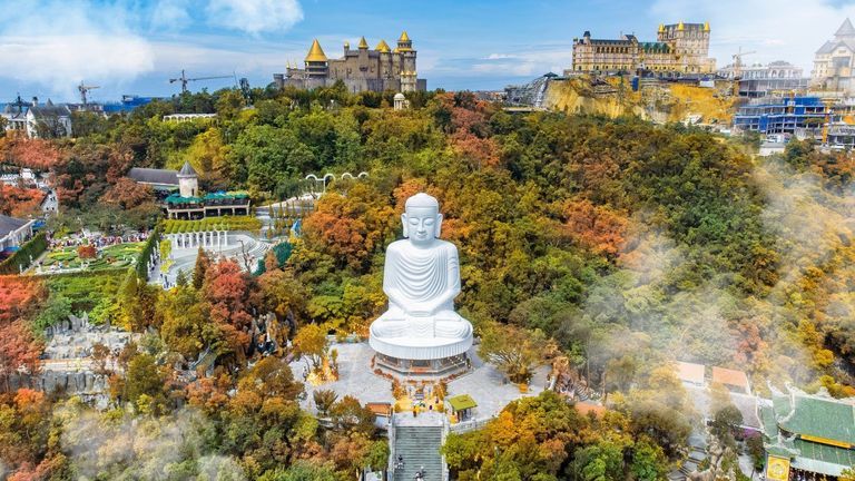 The Linh Ung Pagoda in Ba Na Hills which is a favorite destination for tourists. | Source: Shutterstock