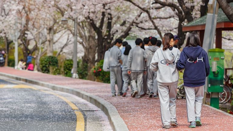 High school students in South Korea. | Source: Shutterstock