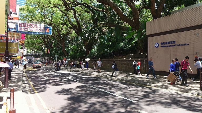 Haiphong Road in Hong Kong. | Source: Wing1990hk