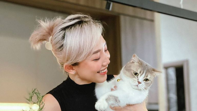 Tóc Tiên trong thời gian giãn cách ở nhà.