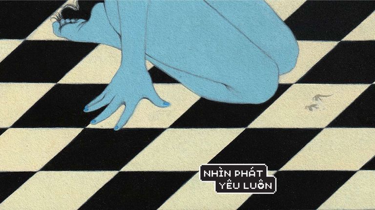 Bản cắt tác phẩm "aries rising" của Tạ Quỳnh Mai.