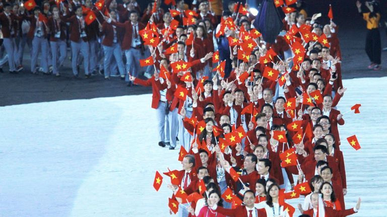 The Vietnamese delegation at the 29th SEA Games held in Kuala Lumpur, Malaysia in 2017. | Source: Shutterstock