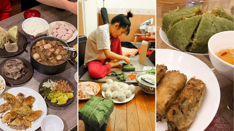 Tết 2021, mâm cơm sẻ chia 