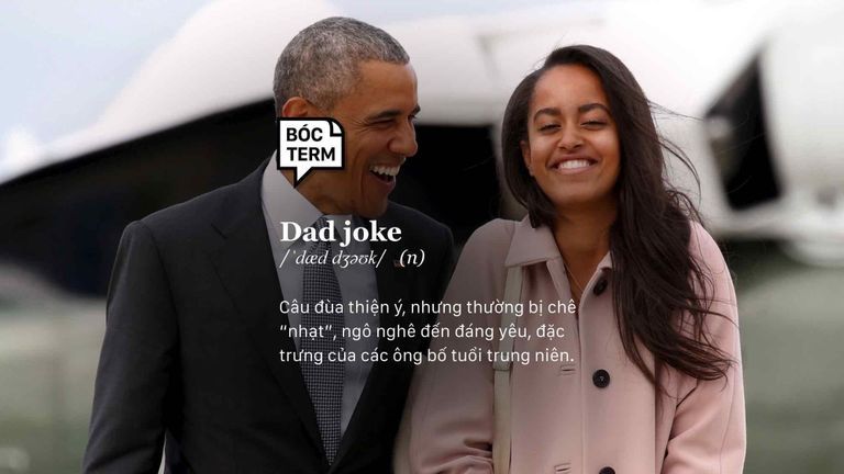 Cựu tổng thống Obama và con gái. 