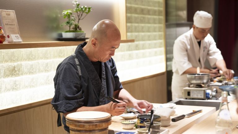 Masterchef Katsuhiro Kobayashi in action | Source: Bobby Vu for Vietcetera