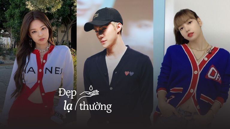 Cardigan là món đồ yêu thích của tín đồ thời trang | Nguồn: IG jennie, Sehun, Lisa