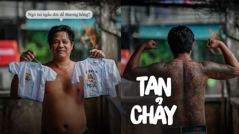 "Anh hỏi ổng làm nghề gì"