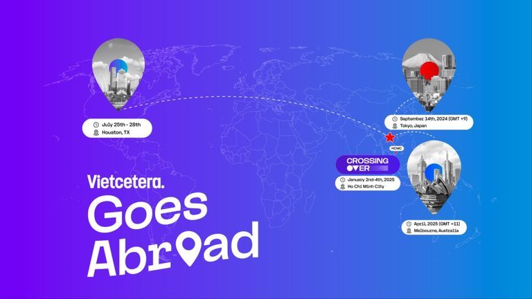 Lịch trình chuỗi sự kiện Vietcetera Goes Abroad và Overseas Vietnamese (OV) Summit. | Nguồn: Vietcetera