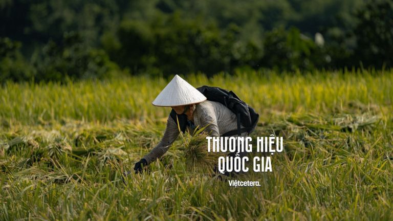 Balo “Bác” của Lâm Vũ lấy cảm hứng từ hình ảnh người nông dân đeo bó lúa sau lưng. | Nguồn: Lữ
