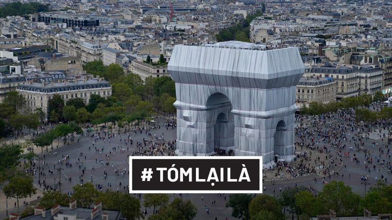 L'Arc de Triomphe Wrapped | Nguồn: Lubri/Dezeen