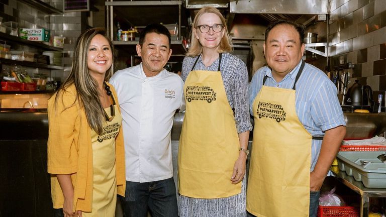VietHarvest CEO CookOff aims to foster authentic and valuable connections between the social impact and business communities. VietHarvest Founders: Louise Tran (L1) and Jimmy Pham (R1) 