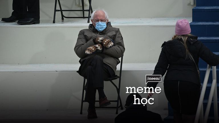 Meme học: Bernie Sanders - Thượng nghị sĩ ngồi không cũng viral