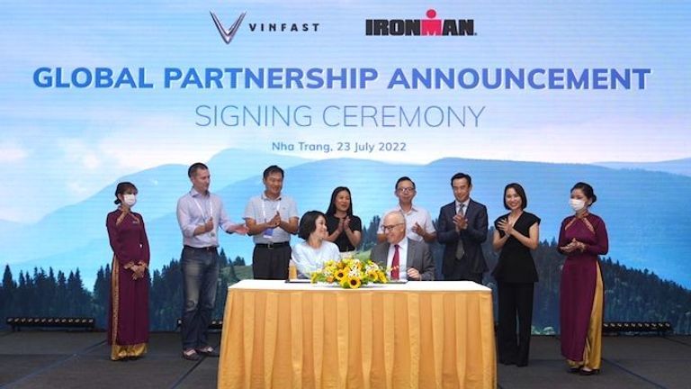 This means that VinFast will get massive exposure with a highly visible brand association at IRONMAN events around the globe. | Source: VinFast