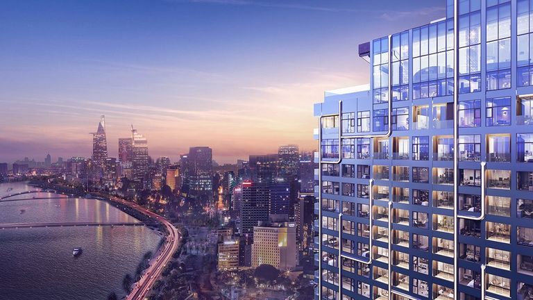 Grand Marina, Saigon là dự án bất động sản hàng hiệu đầu tiên của Marriott International tại Việt Nam.
