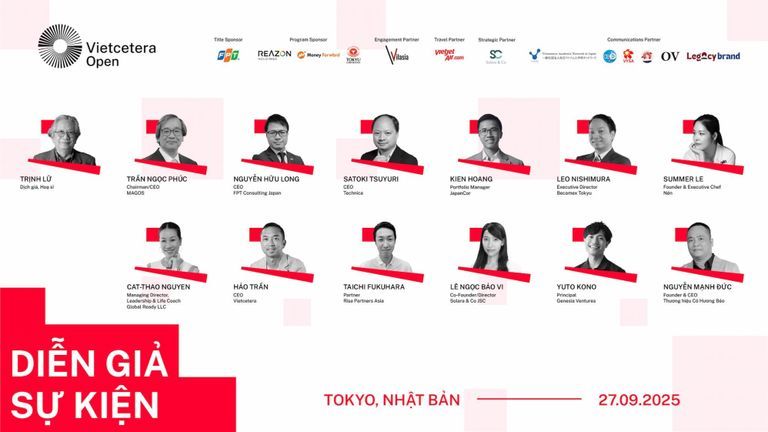 Vietcetera Open: Điểm hẹn kết nối Việt Nam và Nhật Bản qua công nghệ, kinh doanh và văn hoá