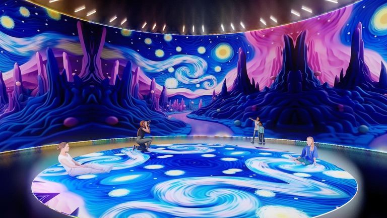 Hé lộ hình ảnh của phiên bản nâng cấp đặc biệt “Van Gogh Immersive 720”. | Nguồn: Van Gogh Art Lighting Experience