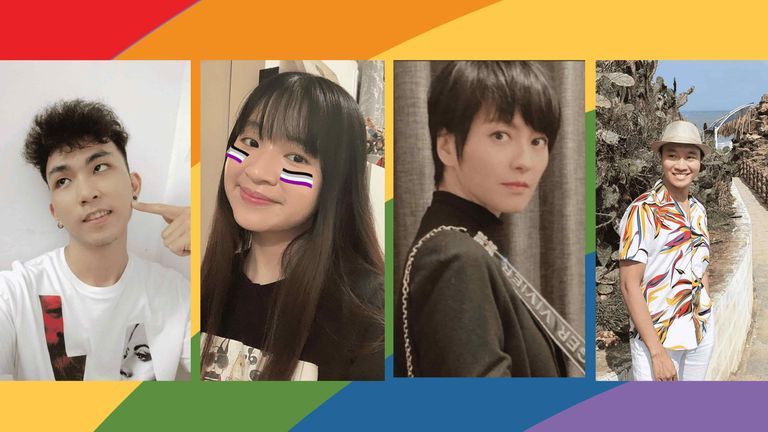 Coming out is a very personal decision. (L-R) Kenny, Tien, Dung, and Benny. | Source: Vietcetera