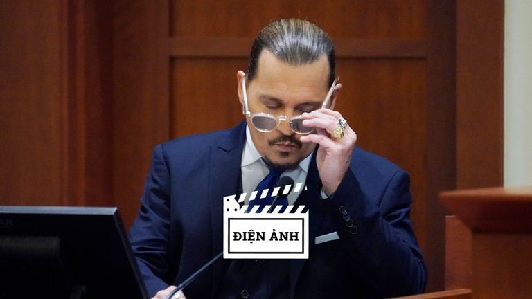 Johnny Depp tại phiên tòa chống lại Amber Heard vào tháng 04/2022.
