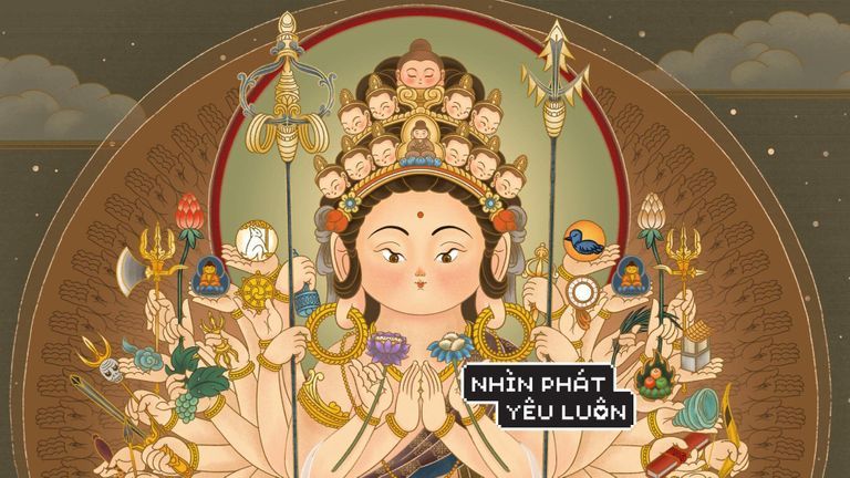 Brain Huy với sự chữa lành trong tranh vẽ Bụt và văn hoá Phật Giáo