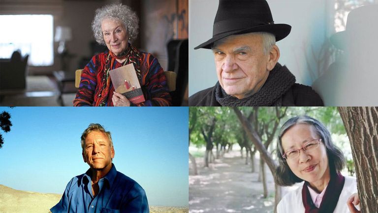 Các nhà văn Margaret Atwood, Milan Kundera, Can Xue, Amos Oz,