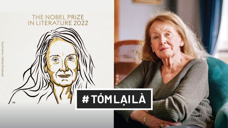 Thêm một nhà văn nữ thắng giải Nobel Văn chương 