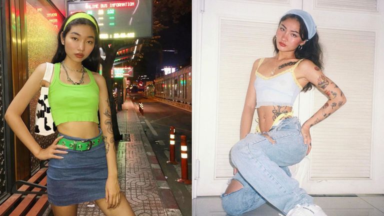 Gen Z tại Việt Nam đang có những cập nhật phong cách Y2K rất thú vị | Nguồn: Naomi, Oanhdaqueen