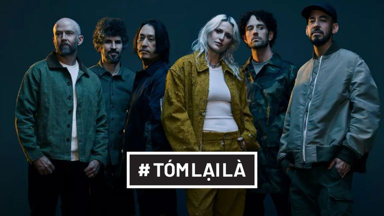 Từ trái sang phải: Dave Farrell, Brad Delson, Joe Hahn, Emily Armstrong (thành viên mới), Colin Brittain (thành viên mới), Mike Shinoda | Nguồn: Rolling Stone
