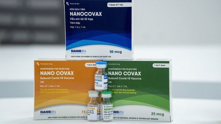 The packaging of Vietnamese vaccine Nanocovax. | Source: Van Nguyen