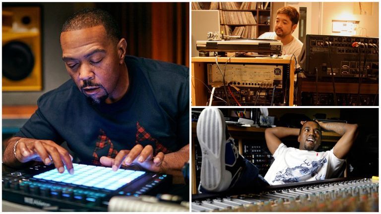 Timbaland, Nujabes và Kanye West | Nguồn: Masterclass, Bandcamp, CentralSauce
