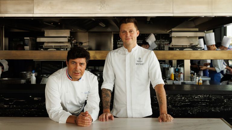 Chef Yannick Franques (La Tour d’Argent) and Chef Charles Degrendele | Source: Sofitel Legend Metropole Hanoi.