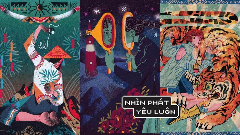Từ trái sang phải: 'new year buffalo', 'reflecting the solitude', 'stubby pencil'.