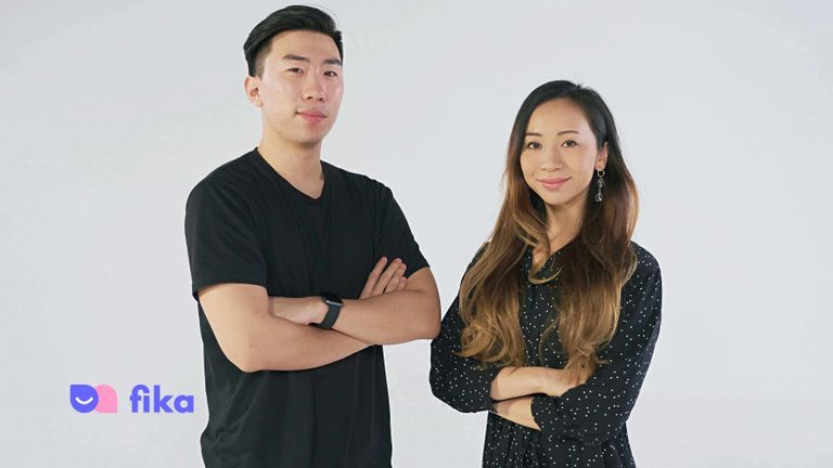 Fika founders Oscar Xing Luo and Denise Sandquist. | Source: Fika
