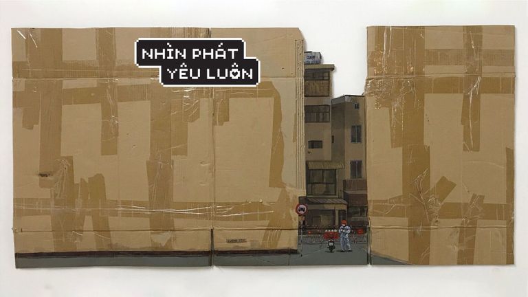 Nguyễn Việt Cường: Đại dịch tại Việt Nam, tái hiện trên những tấm bìa carton