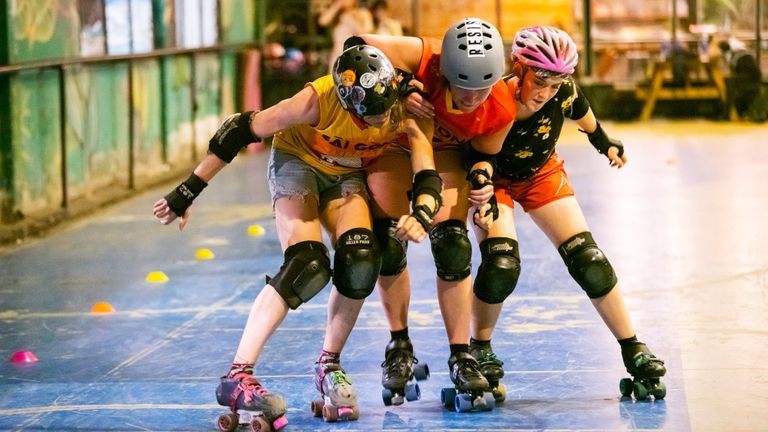 With hopes of one day creating a solid team that can compete internationally, Saigon Roller Derby holds three training sessions a week. | Source: Tin Phung for Vietcetera
