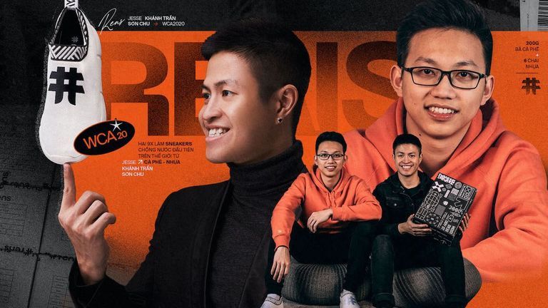 WeChoice Awards 2020: Jesse Khánh Trần và Sơn Chu - Hai chàng trai làm sneakers từ cà phê và nhựa