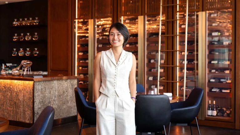 Ha Ngoc Huyen, Head Sommelier at AKUNA restaurant. | Source: Khooa Nguyen for Vietcetera.