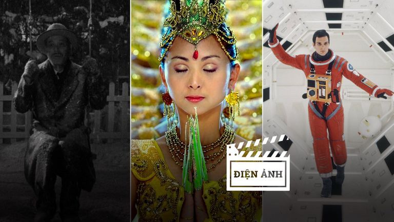 Cảnh phim Ikiru (1952), Samsara (2011), 2001: A Space Odyssey (1968).