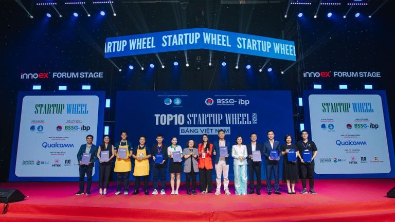 10 startup xuất sắc nhất cuộc thi Startup Wheel 2024. | Nguồn: Startup Wheel
