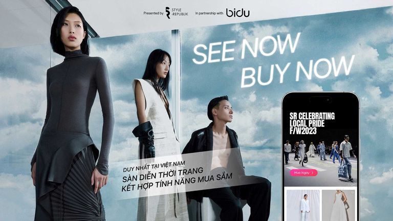 Ứng dụng BIDU: Mang tính năng See now - Buy now lên sàn diễn thời trang Việt Nam