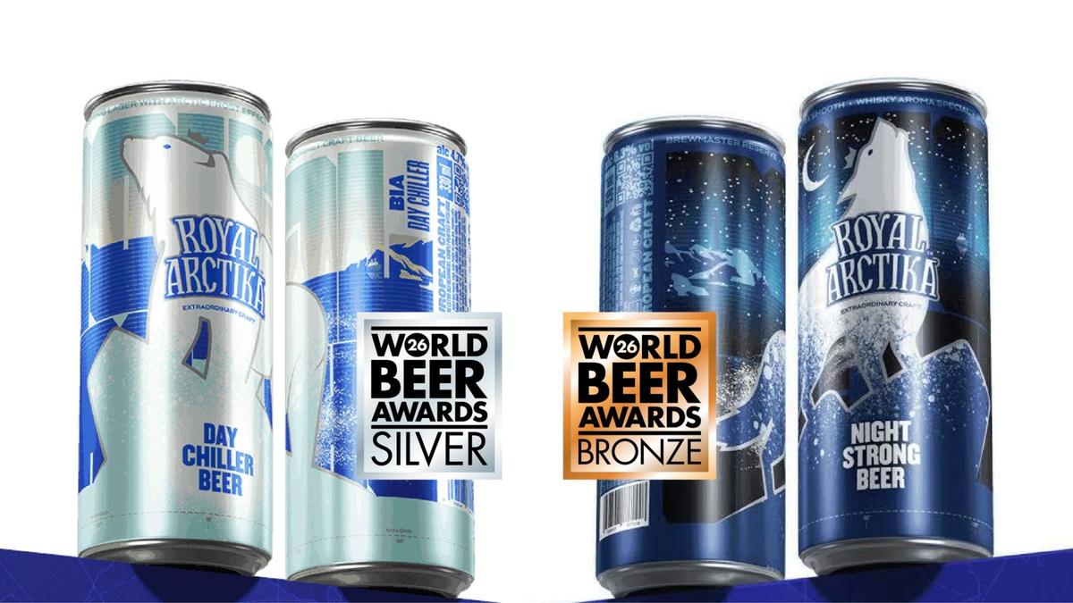 Royal Arctika mang về 3 huy chương tại World Beer Awards 2026