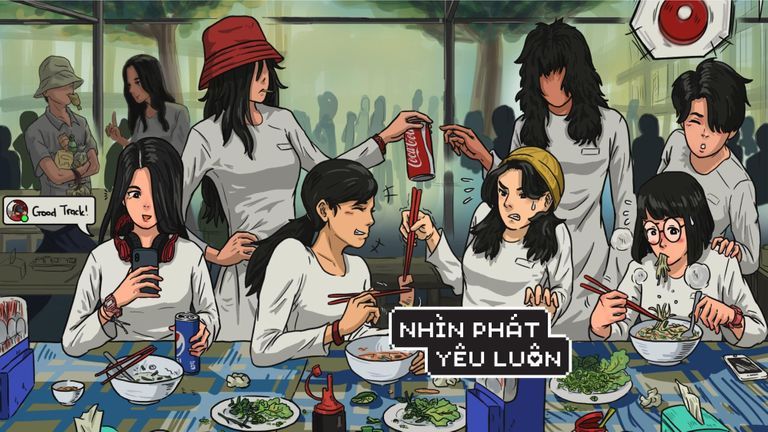 Tác phẩm: Căng tin giờ ra chơi lần thứ nhất | Nguồn: Phat Haha