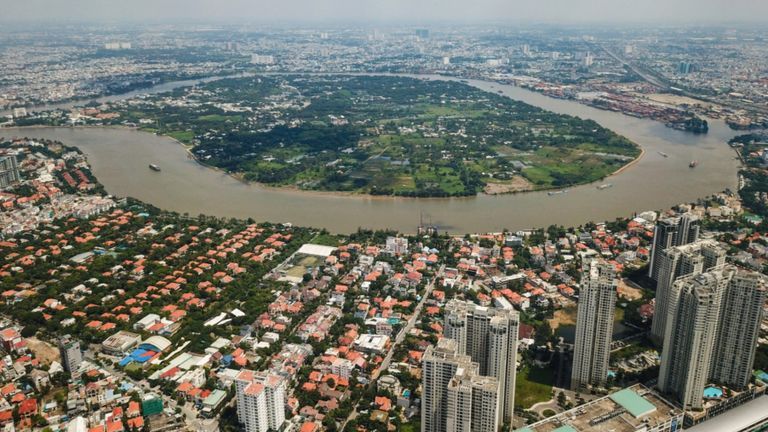 Thanh Da peninsula, Binh Quoi ward, Ho Chi Minh City. | Source: CafeF
