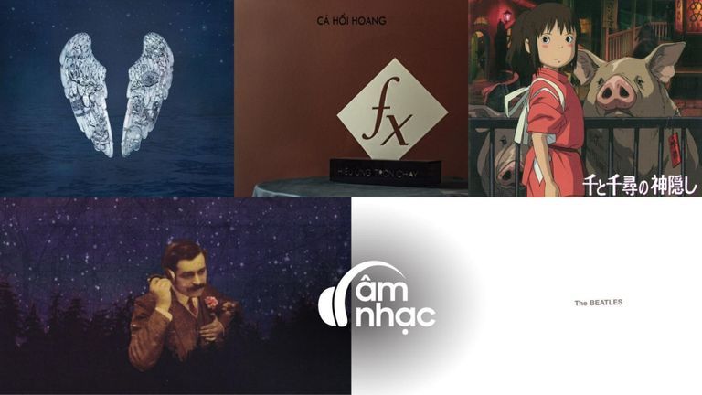 Nguồn: Parlophone & Atlantic; Studio Ghibli; Lumif Recordings; Apple Records; Suitcase Town Music